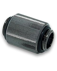 EKWB EK-AF G1/4" 20mm Male to Male Extender Fitting, Black Nickel